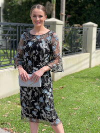 Miss Anne DRESSES 10 Tearose Black Evening Dress