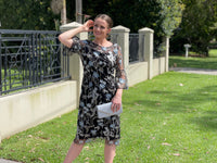 Miss Anne DRESSES Tearose Black Evening Dress