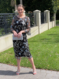 Miss Anne DRESSES Tearose Black Evening Dress