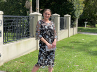 Miss Anne DRESSES Tearose Black Evening Dress