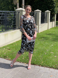 Miss Anne DRESSES Tearose Black Evening Dress