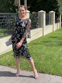 Miss Anne DRESSES Tearose Black Evening Dress