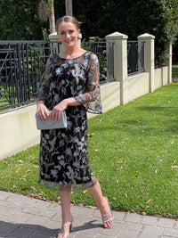 Miss Anne DRESSES Tearose Black Evening Dress