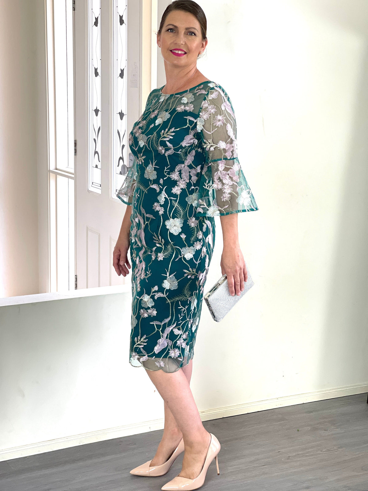 Miss Anne DRESSES Tearose Emerald Evening Dress