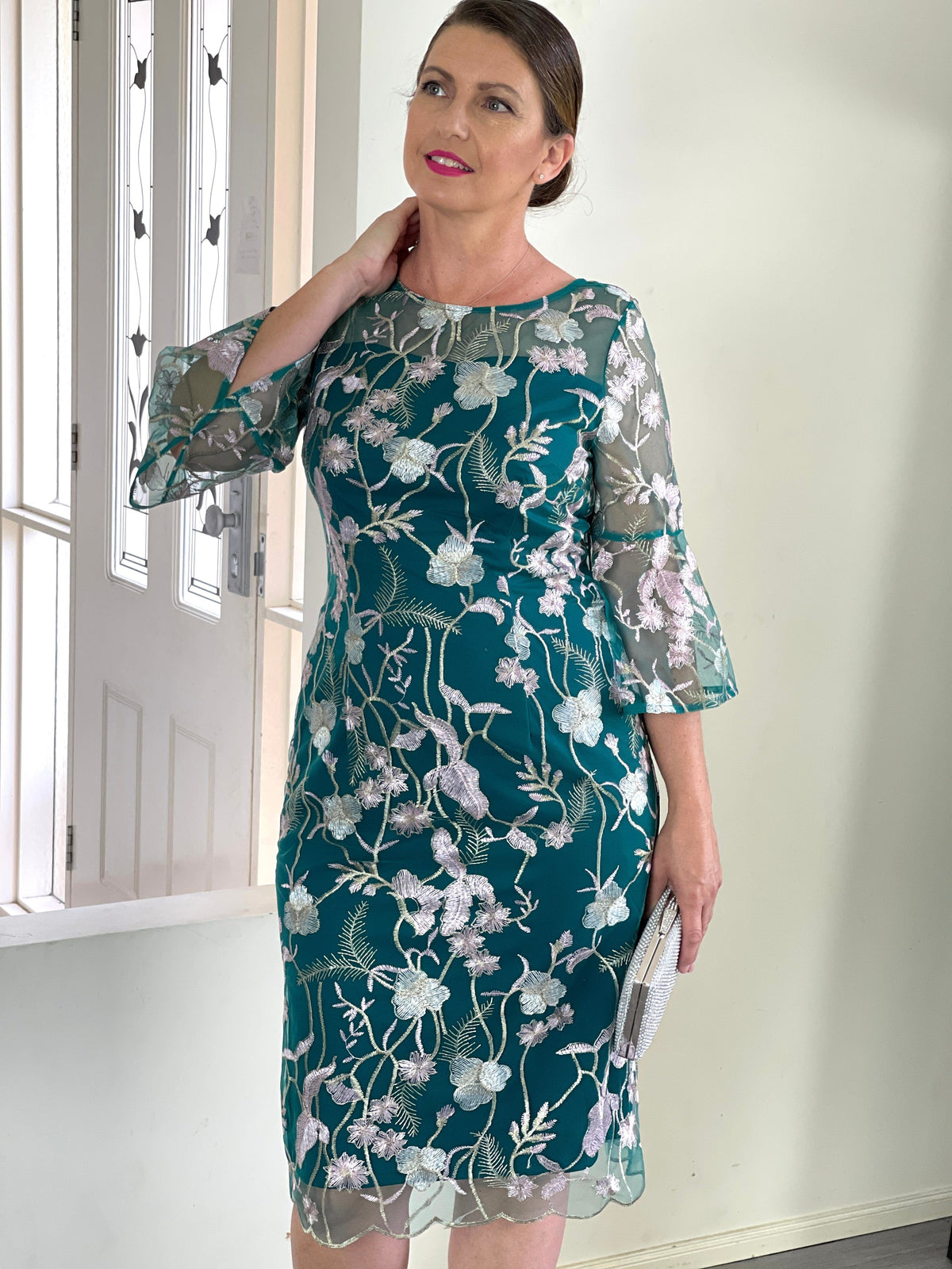 Miss Anne DRESSES Tearose Emerald Evening Dress