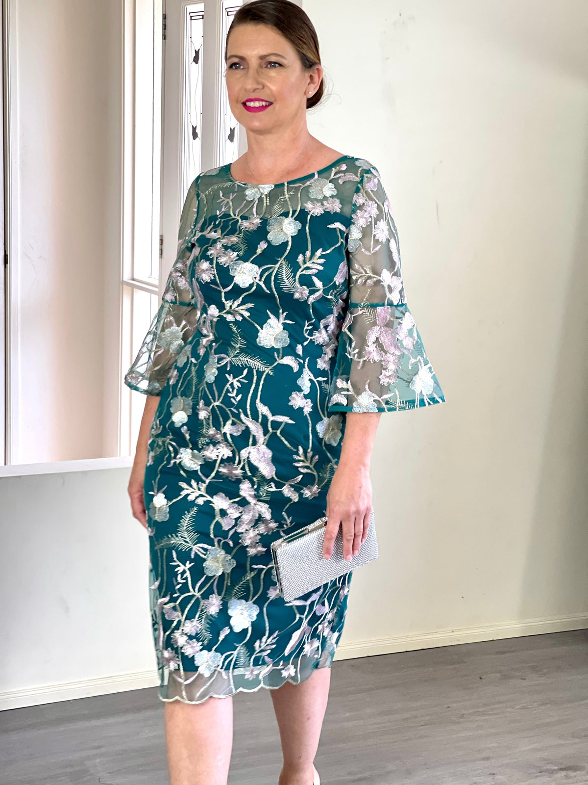 Miss Anne DRESSES Tearose Emerald Evening Dress