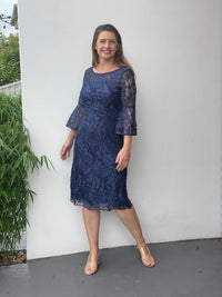 Miss Anne DRESSES Wien Navy Evening Dress