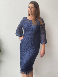 Miss Anne DRESSES 10 Wien Navy Evening Dress