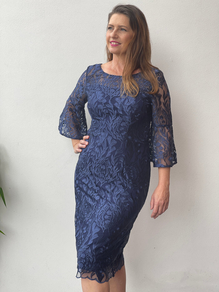 Miss Anne DRESSES 10 Wien Navy Evening Dress