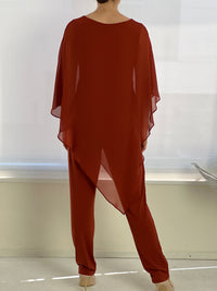 Nessa Rust Evening Top