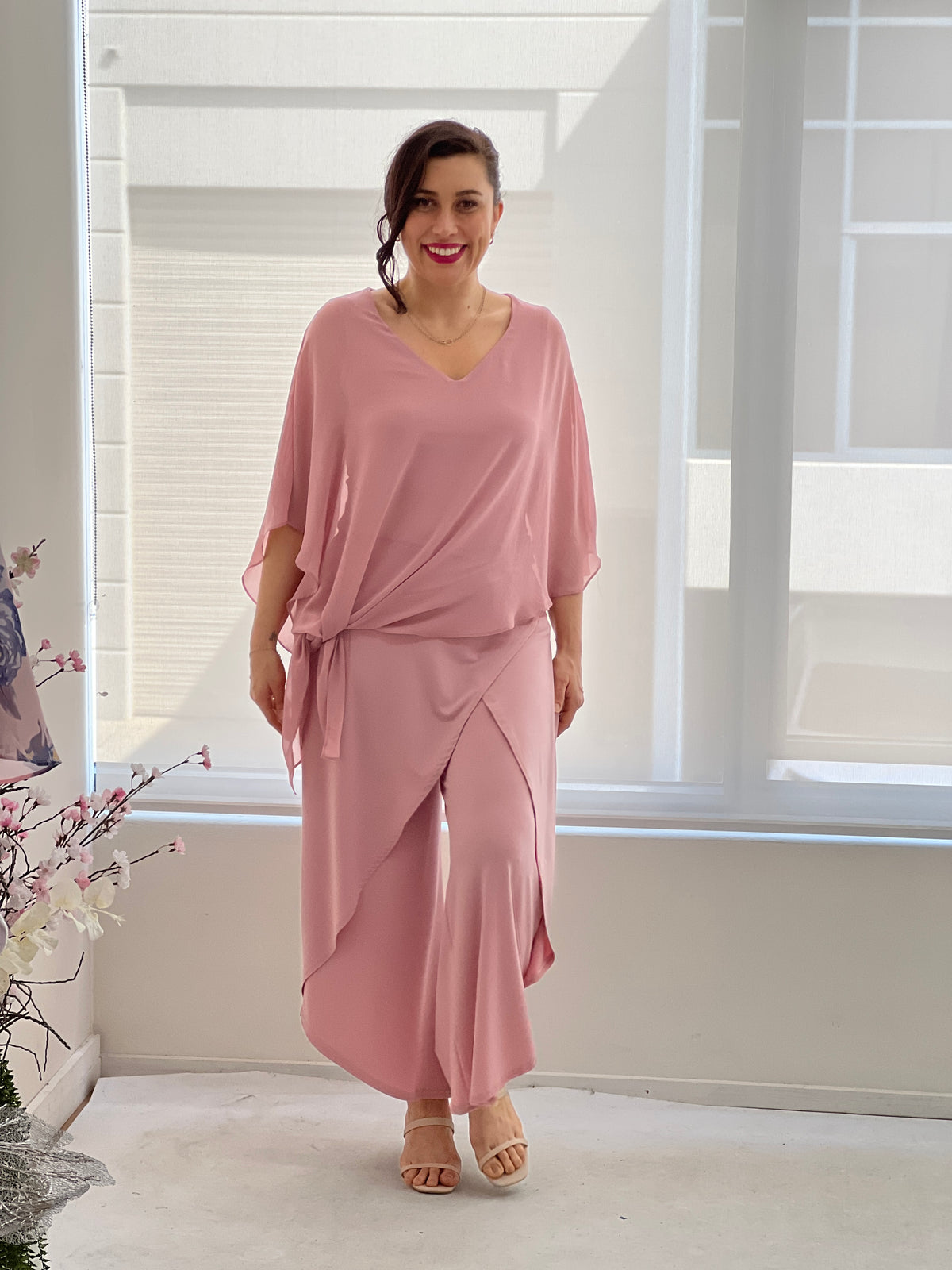 Pyrmont Blush Layered Pants