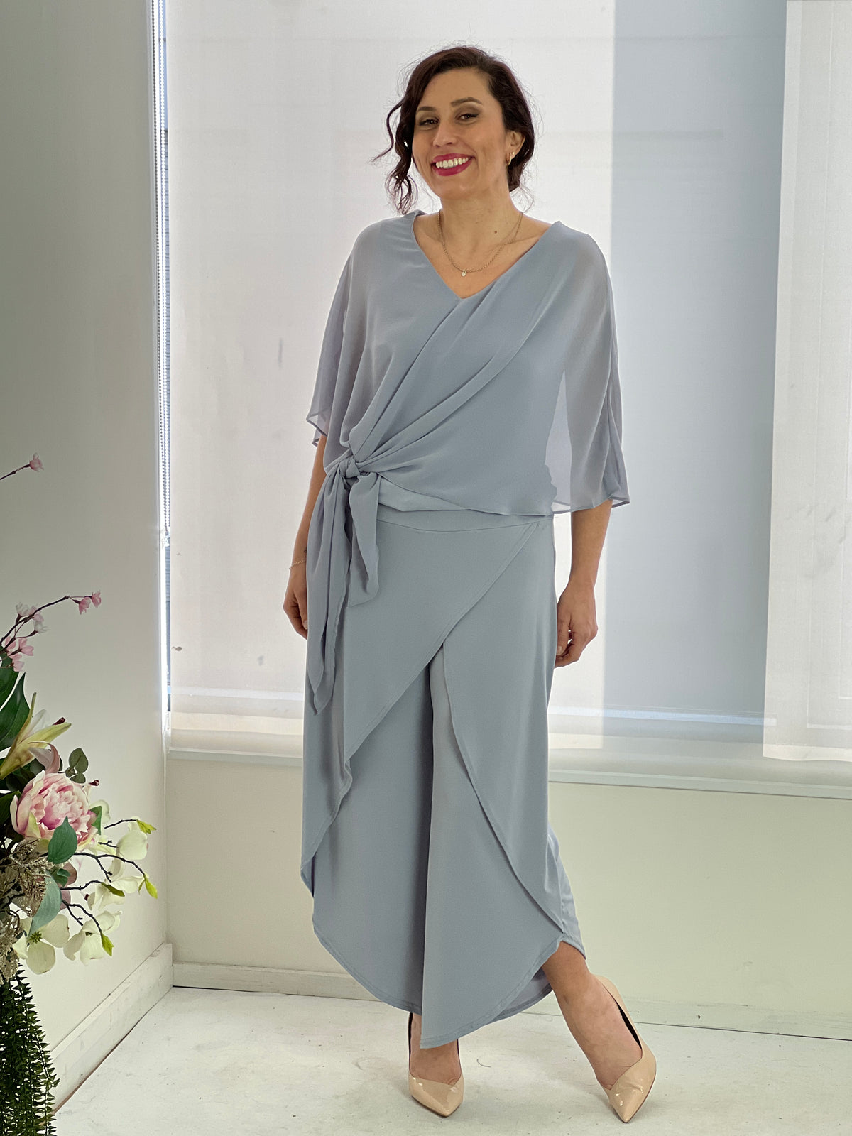 Pyrmont Silver Layered Pants