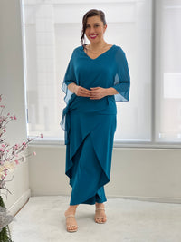 Pyrmont Teal Layered Pants