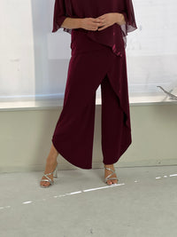 Pyrmont Burgundy Layered Pants