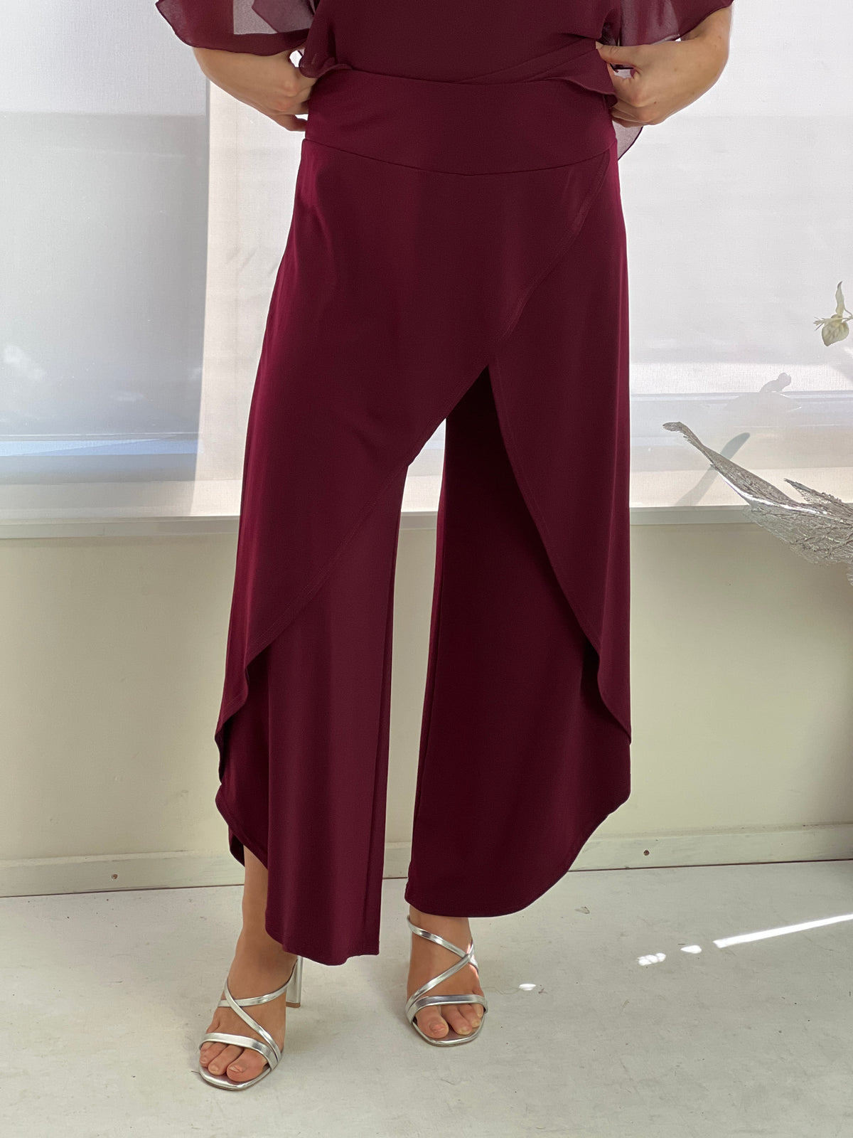Pyrmont Burgundy Layered Pants