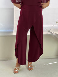 Pyrmont Burgundy Layered Pants