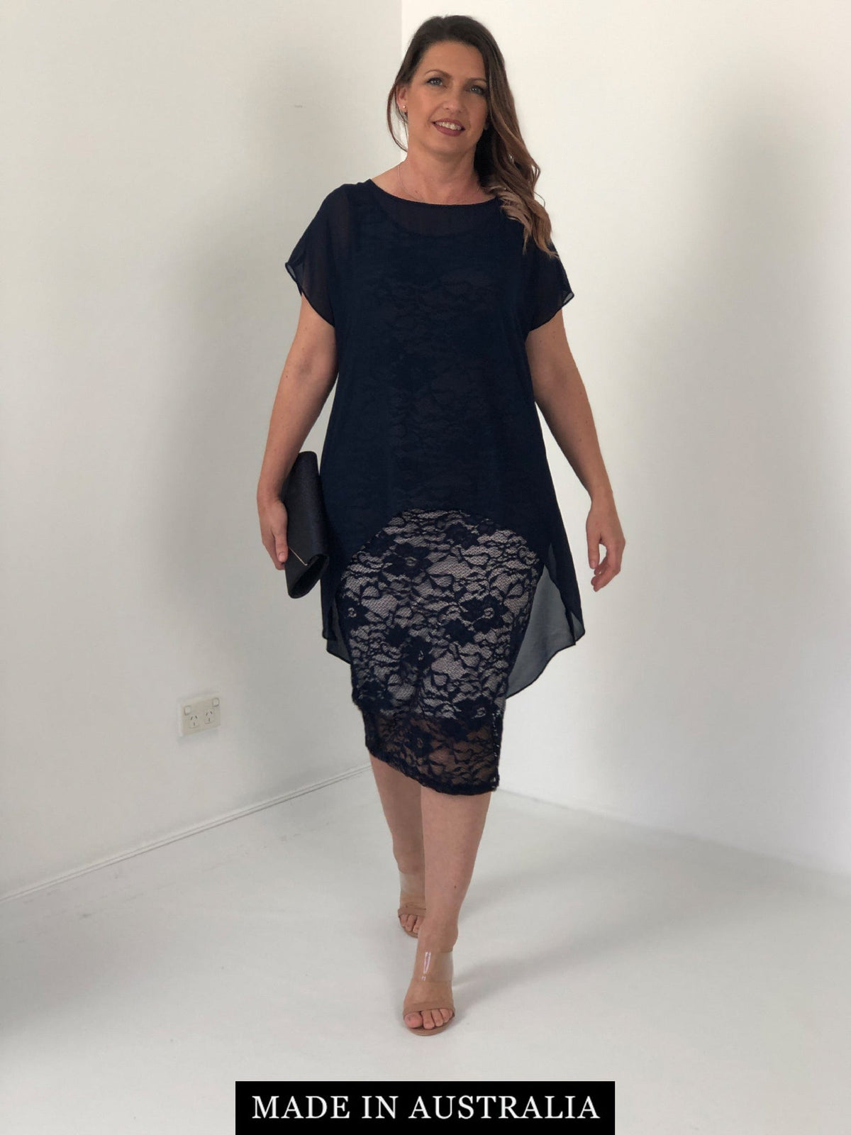RTM DRESSES 10 Hulston Navy Evening Dress