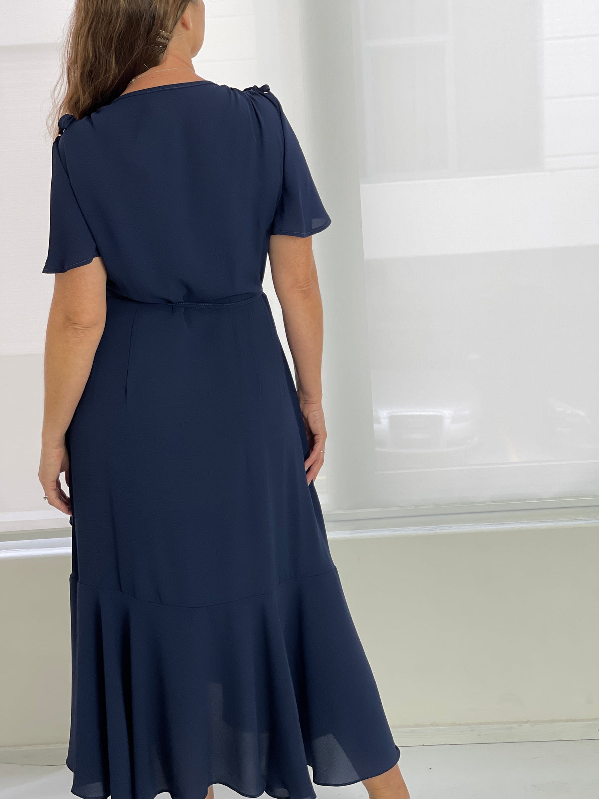 RTM DRESSES Obelle Navy Wrap Dress