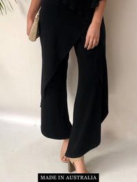 Sister Sister Separates 12 Pyrmont Black Layered Pants