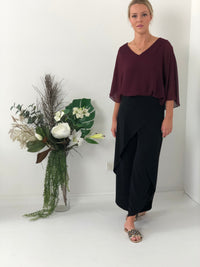 Sister Sister Separates Pyrmont Black Layered Pants