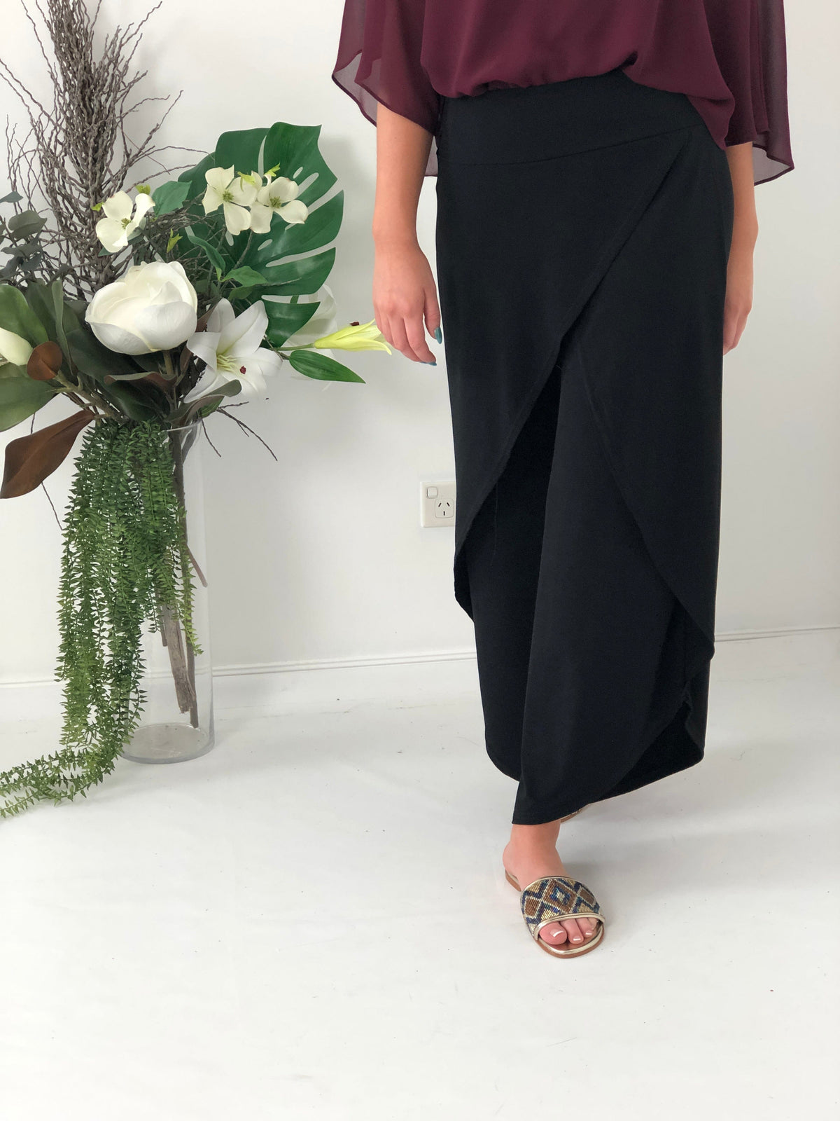 Sister Sister Separates Pyrmont Black Layered Pants