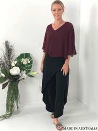 Sister Sister Separates Pyrmont Black Layered Pants