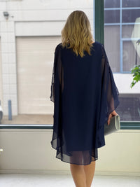Una Navy Evening Dress