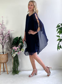 Una Navy Evening Dress
