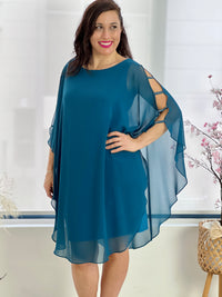 Una Teal Evening Dress