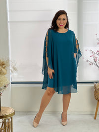 Una Teal Evening Dress
