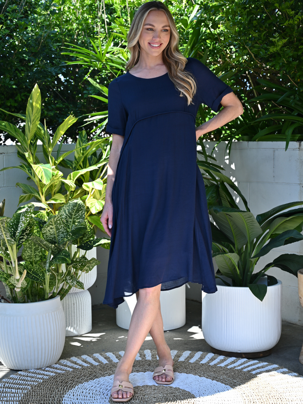 Demi Navy Layering Dress