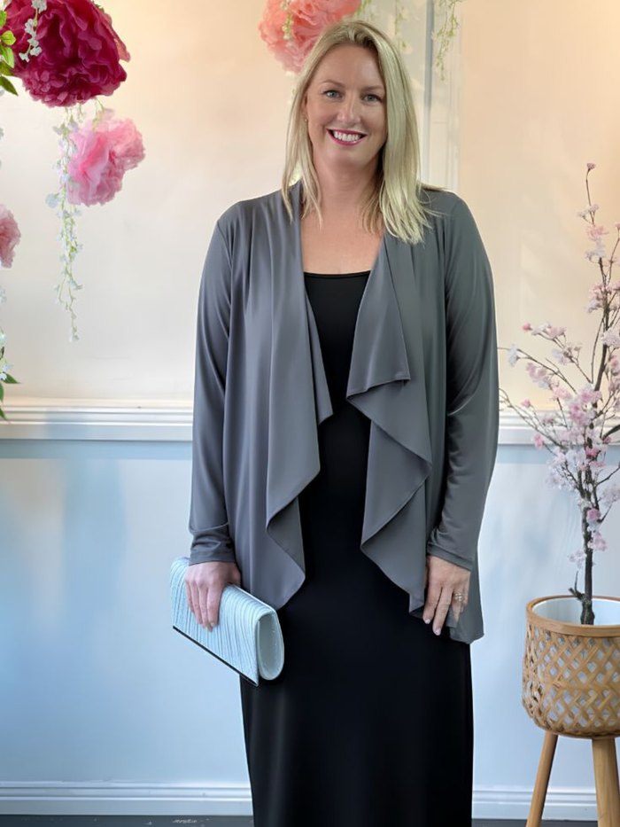 Kulani Khaki Jersey Cardigan