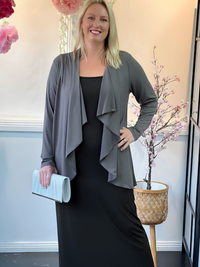 Kulani Khaki Jersey Cardigan
