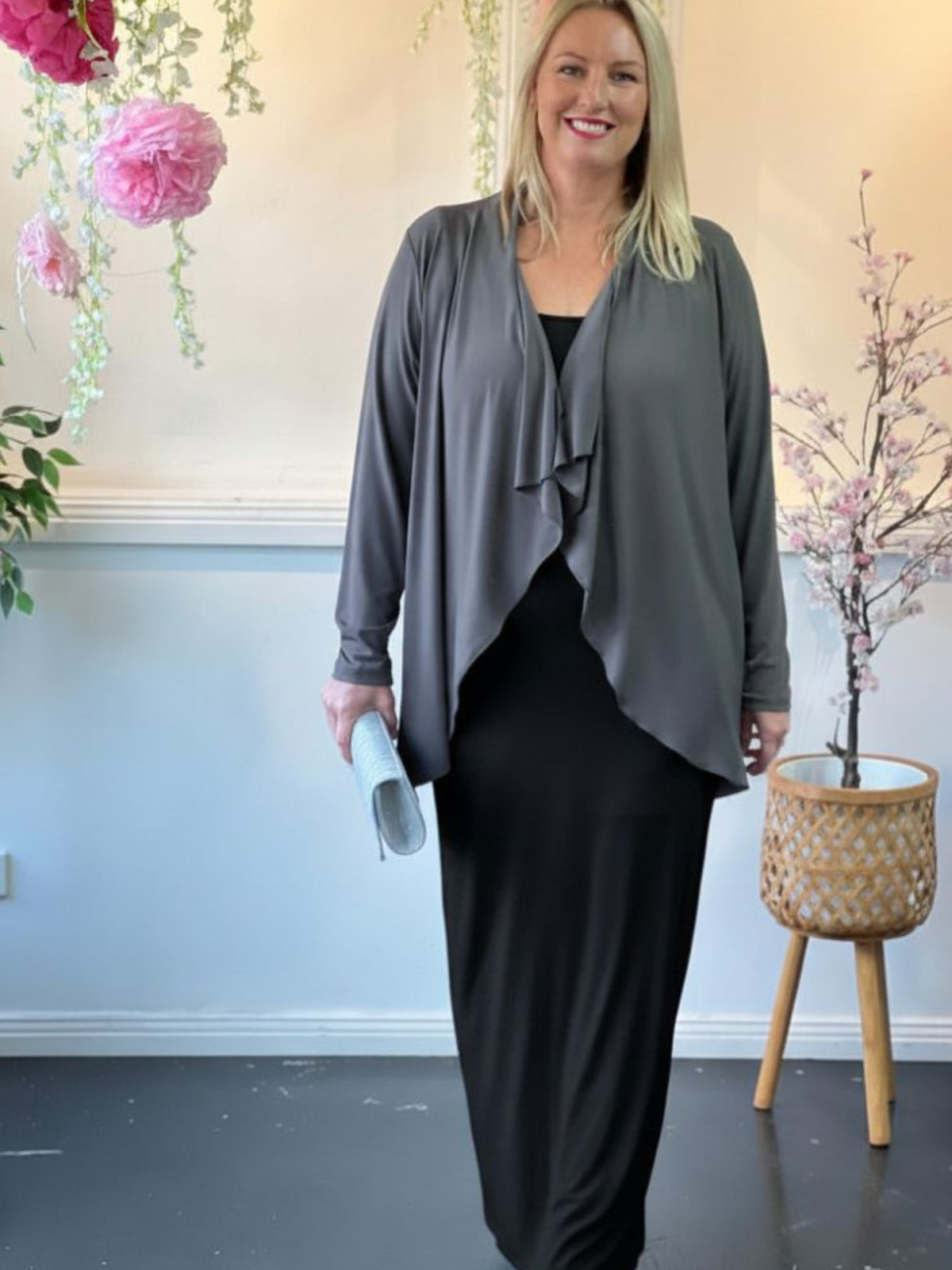 Kulani Khaki Jersey Cardigan