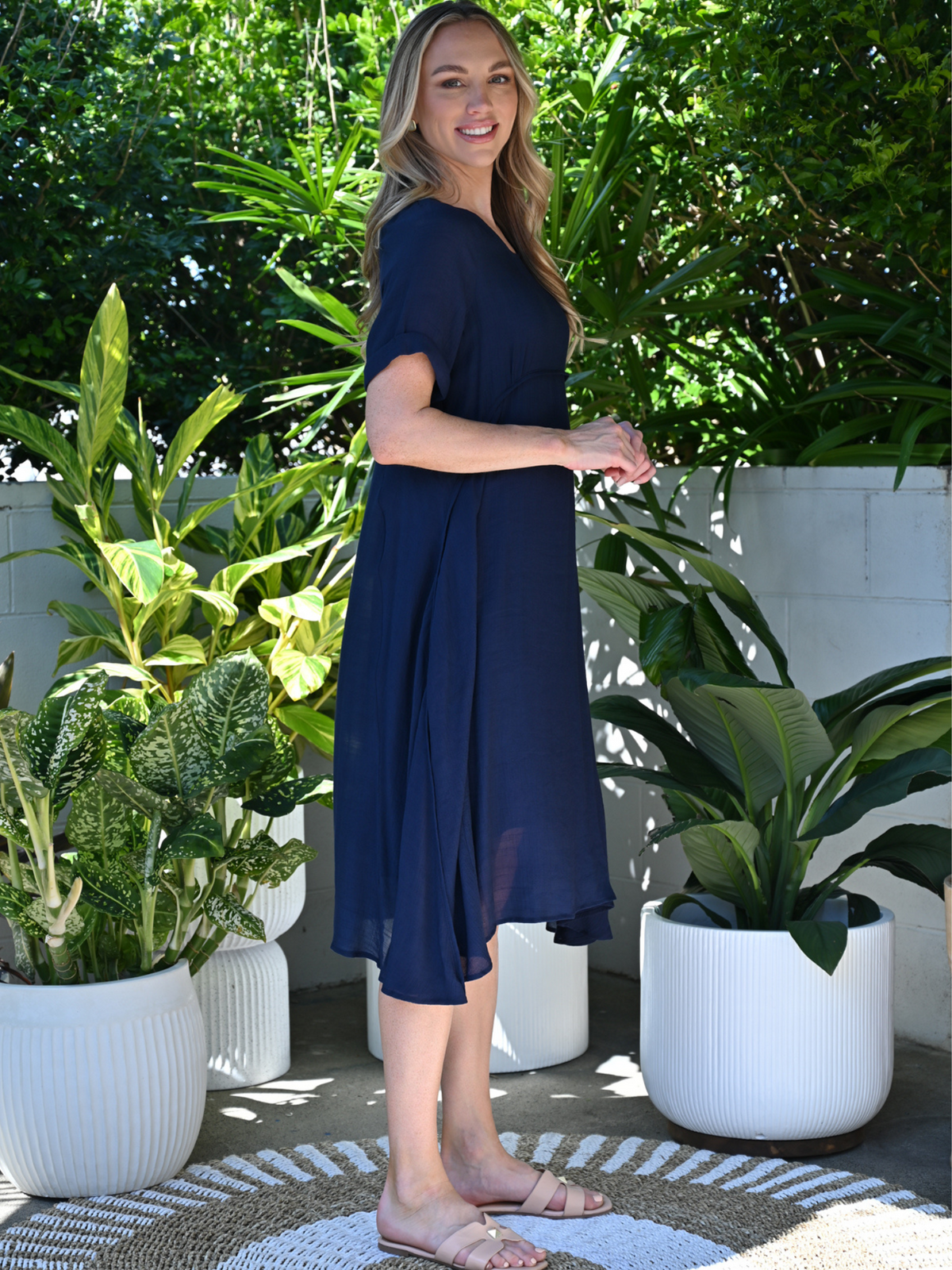 Demi Navy Layering Dress