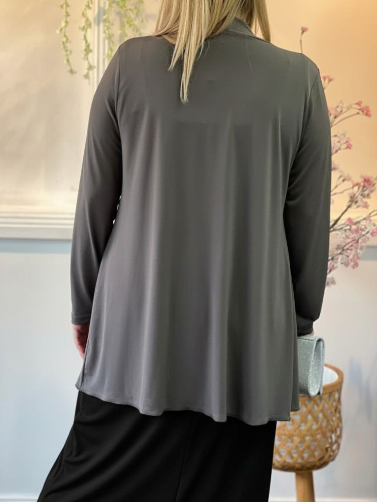 Kulani Khaki Jersey Cardigan