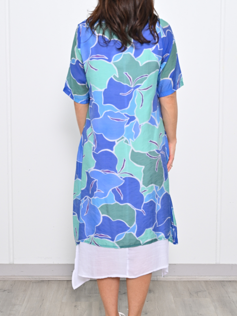 Verona Royal Leaf Layering Dress