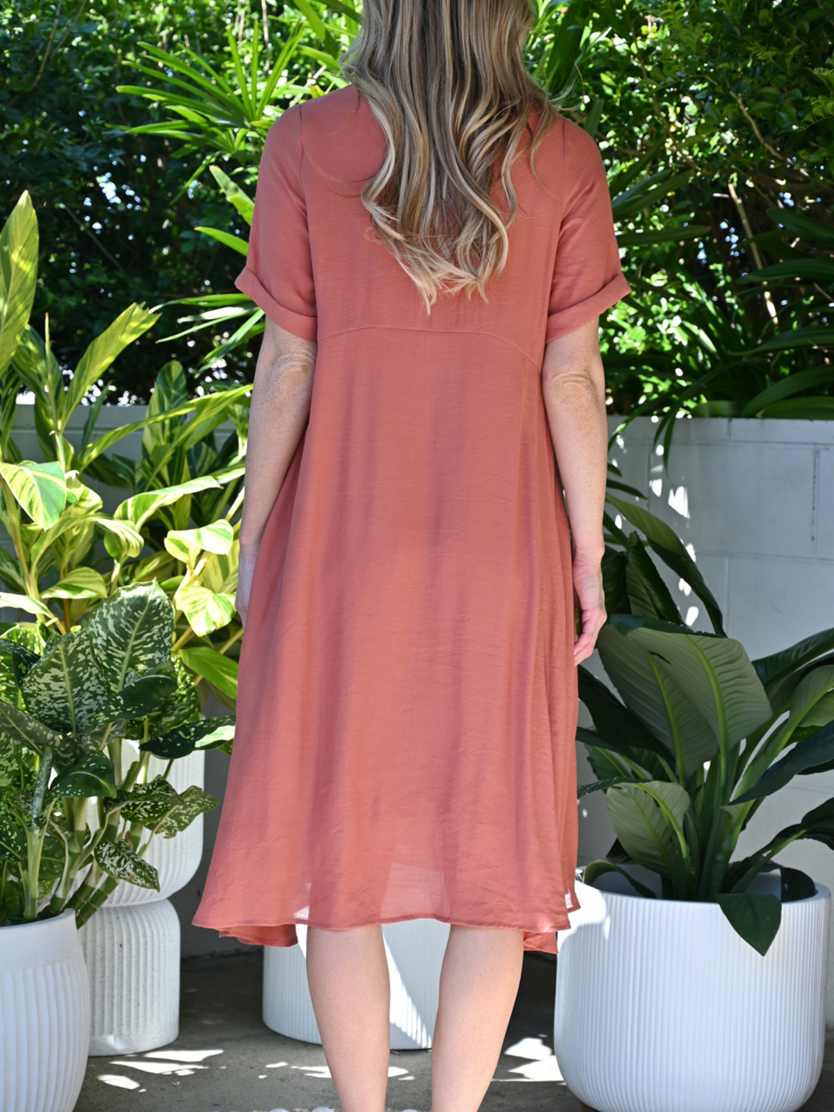 Demi Rust Layering Dress