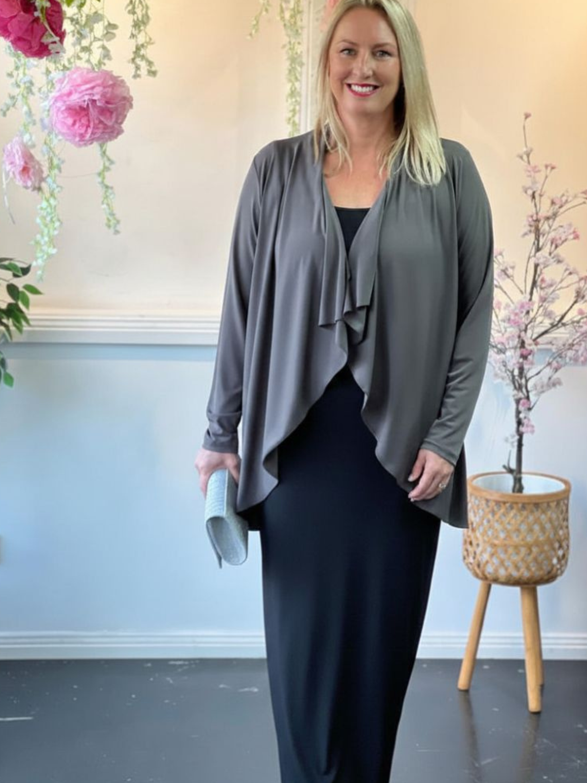 Kulani Khaki Jersey Cardigan