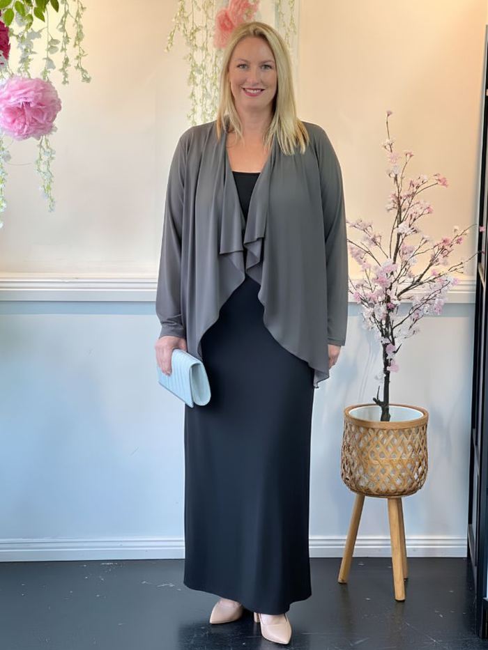 Kulani Khaki Jersey Cardigan