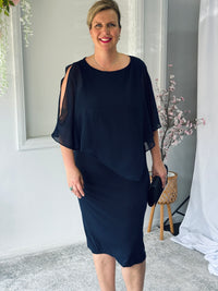 Aisha Navy Evening Dress