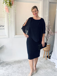 Aisha Navy Evening Dress