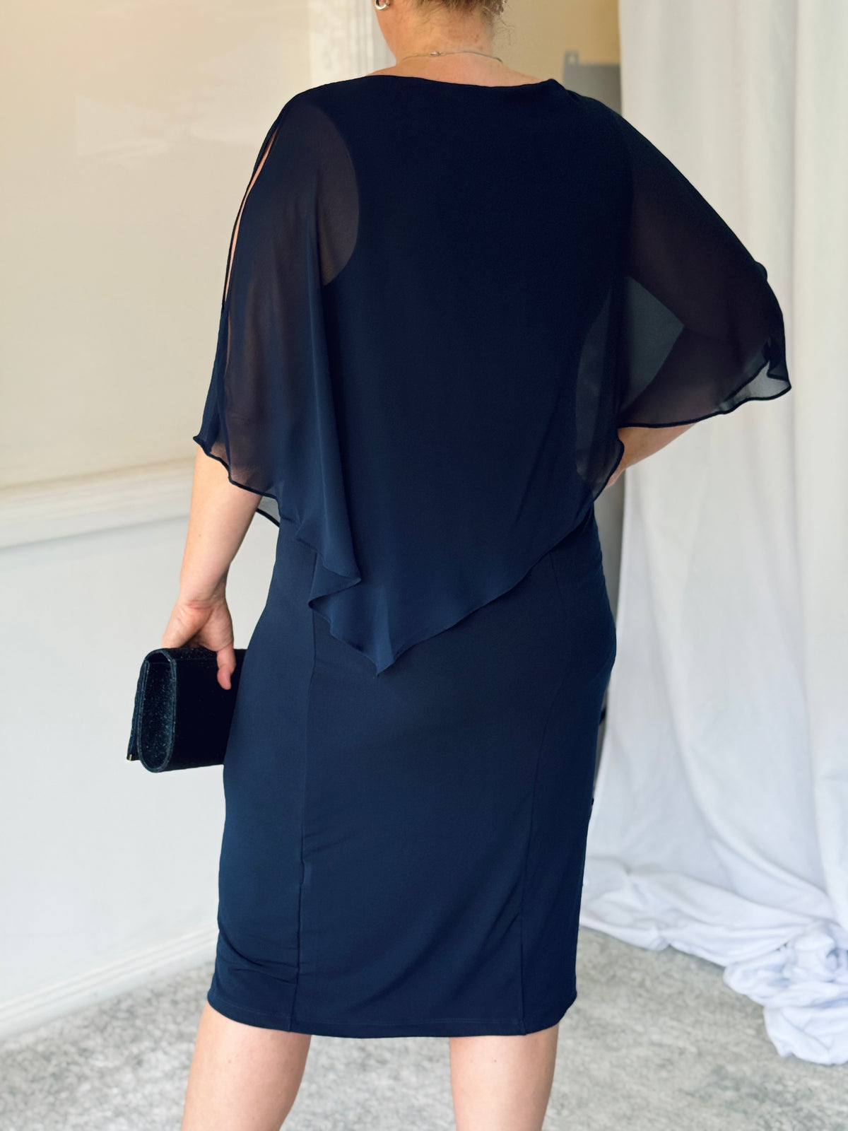 Aisha Navy Evening Dress