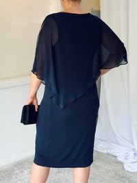 Aisha Navy Evening Dress
