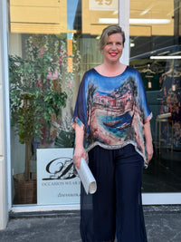 Amelia Coastal Silk Top