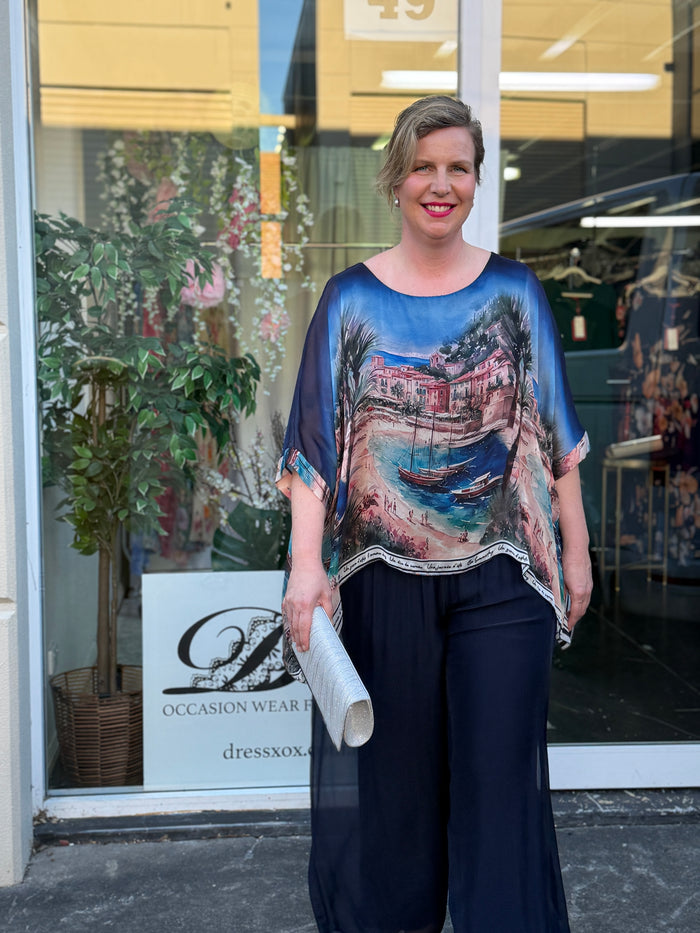 Amelia Coastal Silk Top