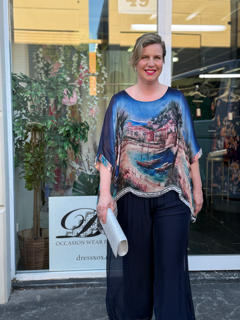 Amelia Coastal Silk Top