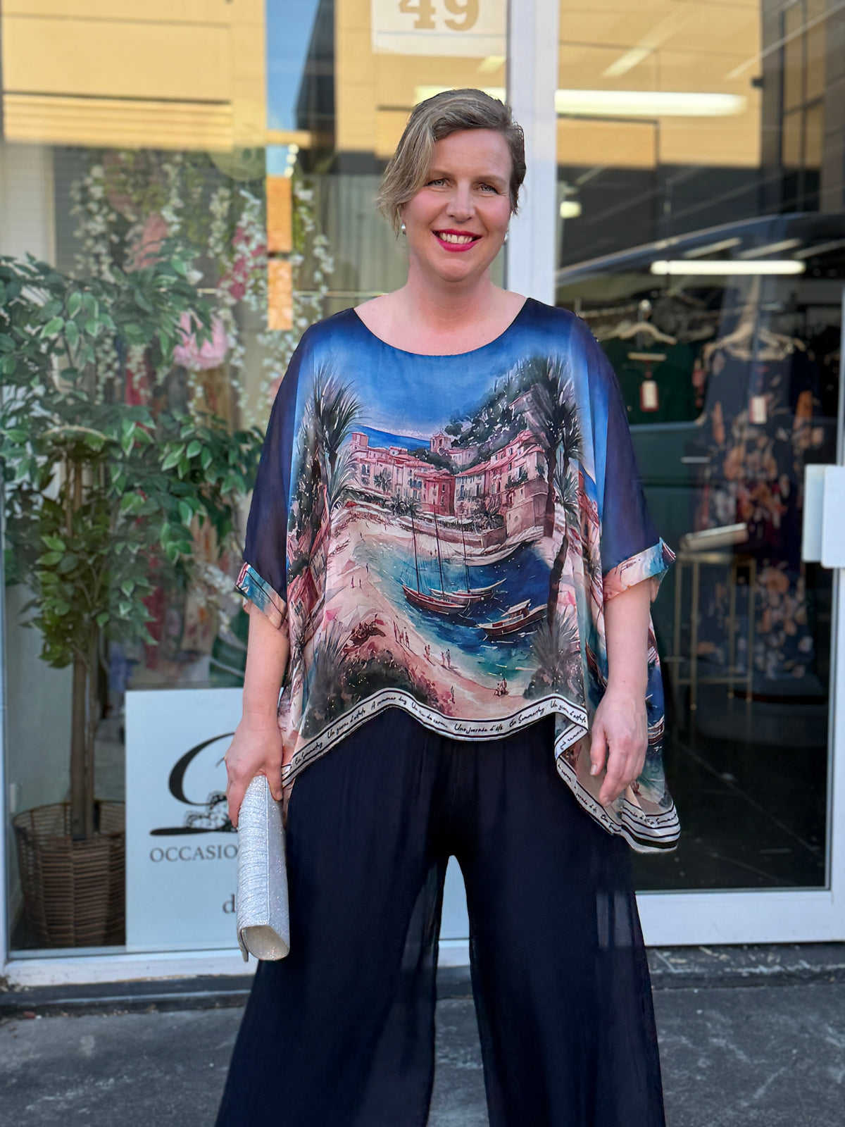 Amelia Coastal Silk Top