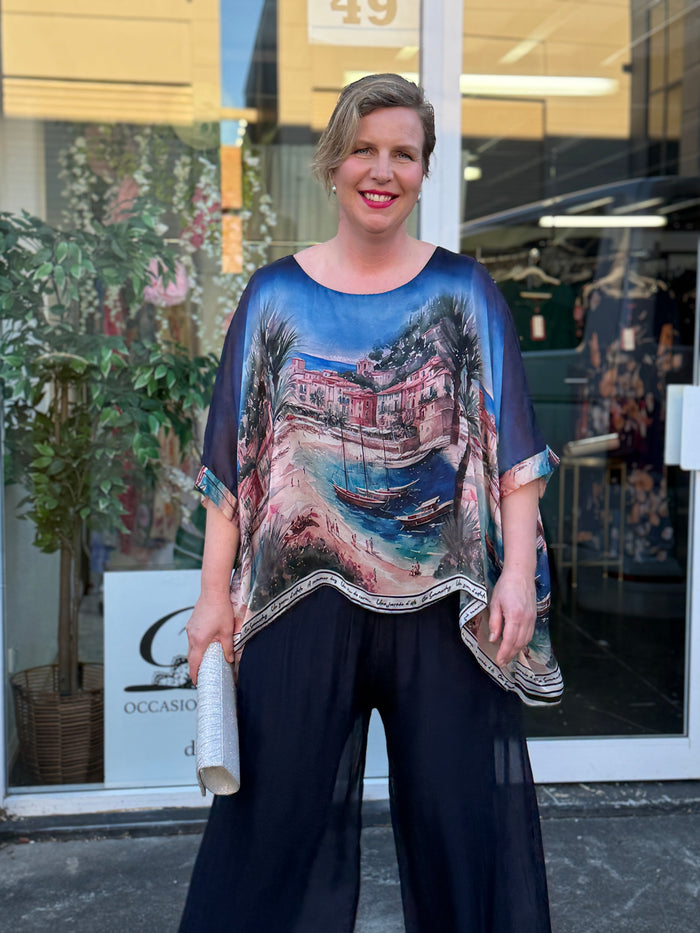 Amelia Coastal Silk Top