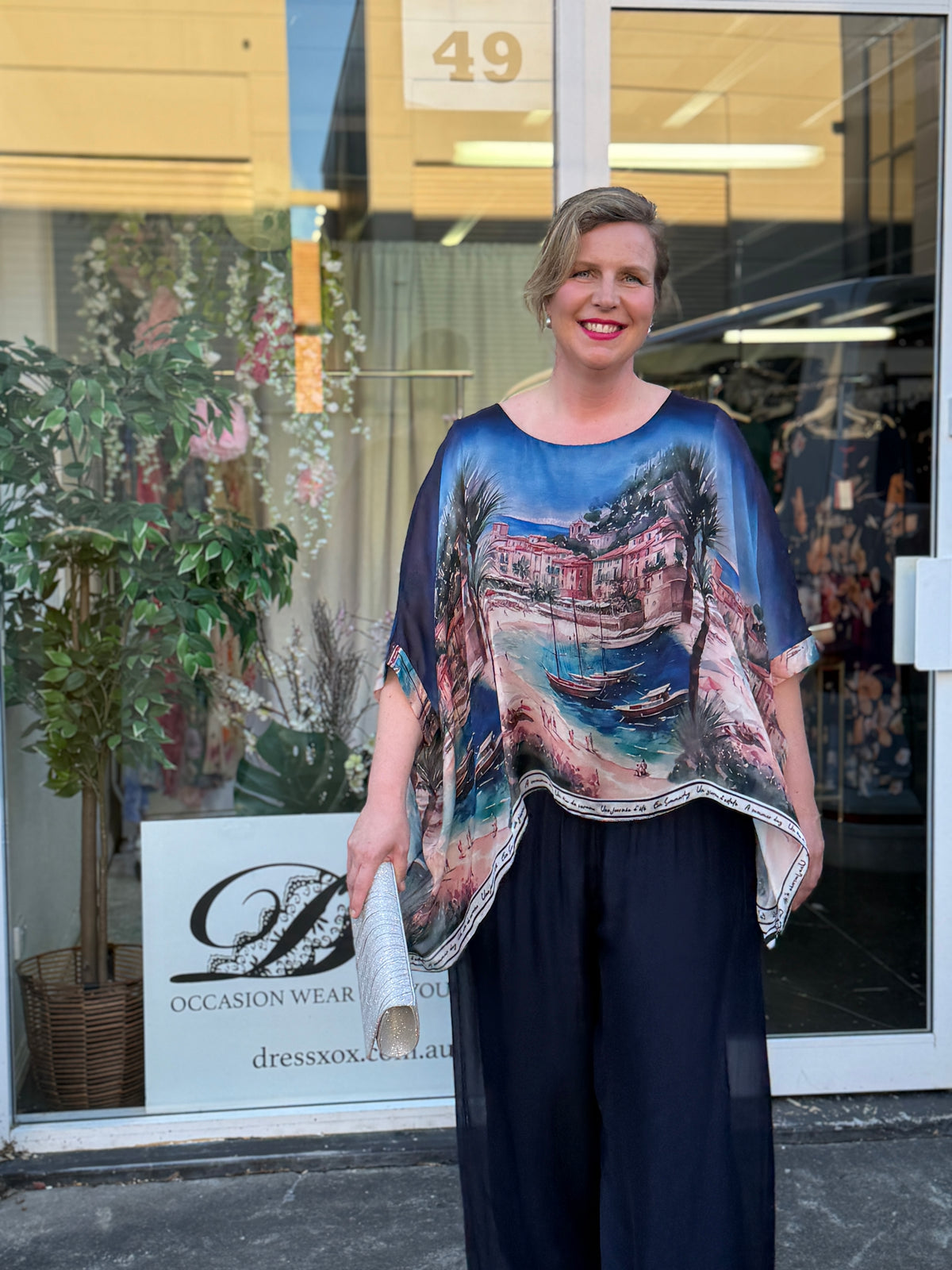 Amelia Coastal Silk Top